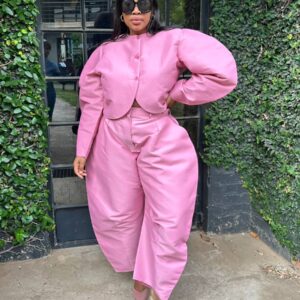 Salmon pink balloon set