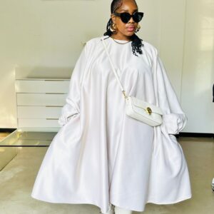 Ivory balloon / Tent dress