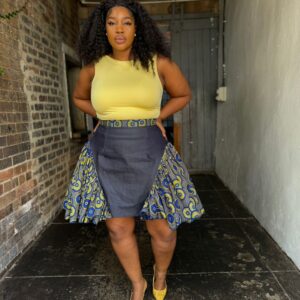 Golden Royal Flare Dress