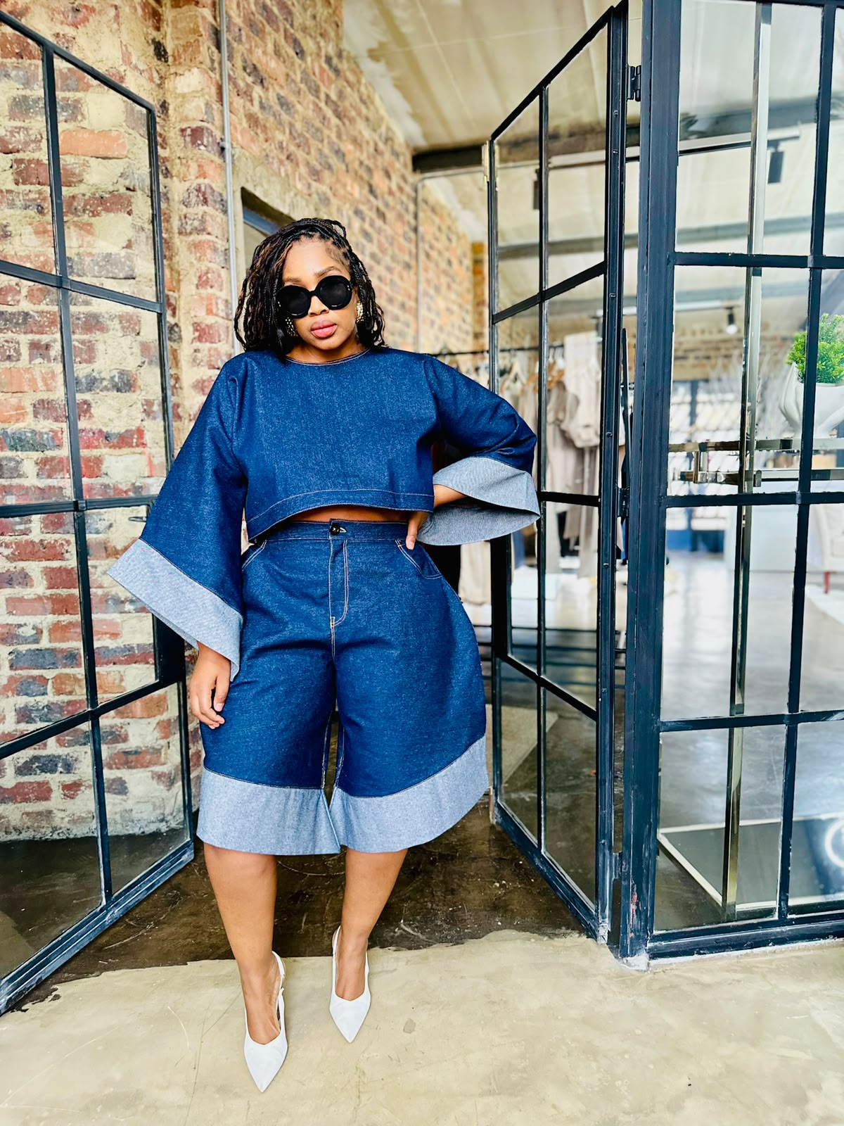 Denim Bermuda Set - Image 3